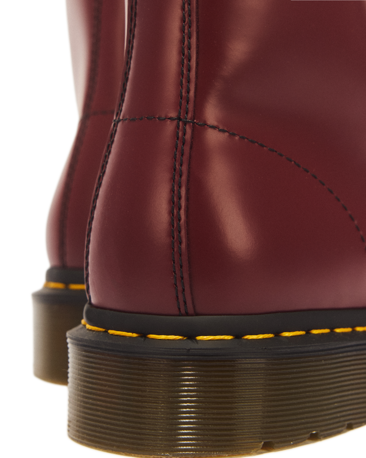 1460 Smooth Leather Lace Up Boots in Cherry Red