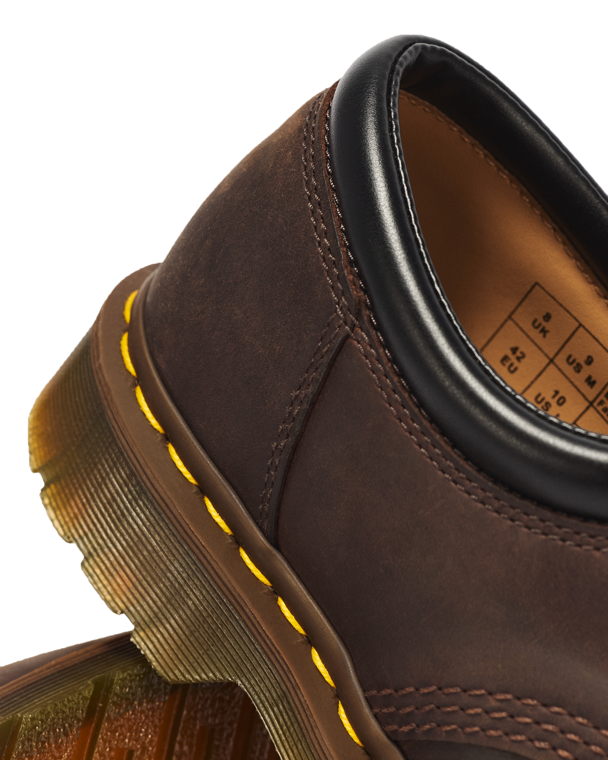 8053 Crazy Horse Leather Casual Shoes in Dark Brown