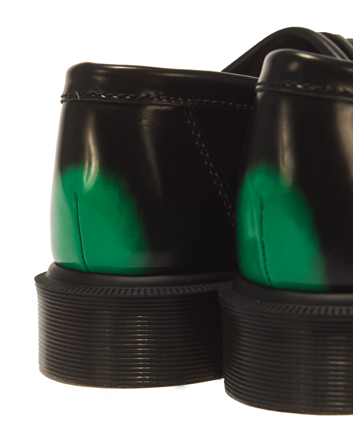 Adrian Tassel Arcadia Rub Off Leather Loafers in Green