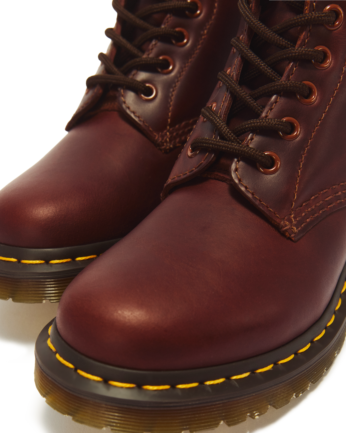 1460 Women's Faux Fur Lined Lace Up Boots in Butterscotch