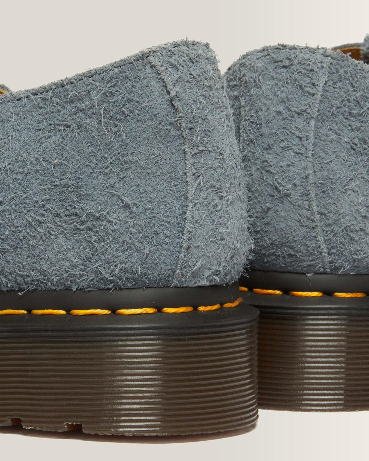T-Bar Suede Mary Jane Shoes in Washed Denim
