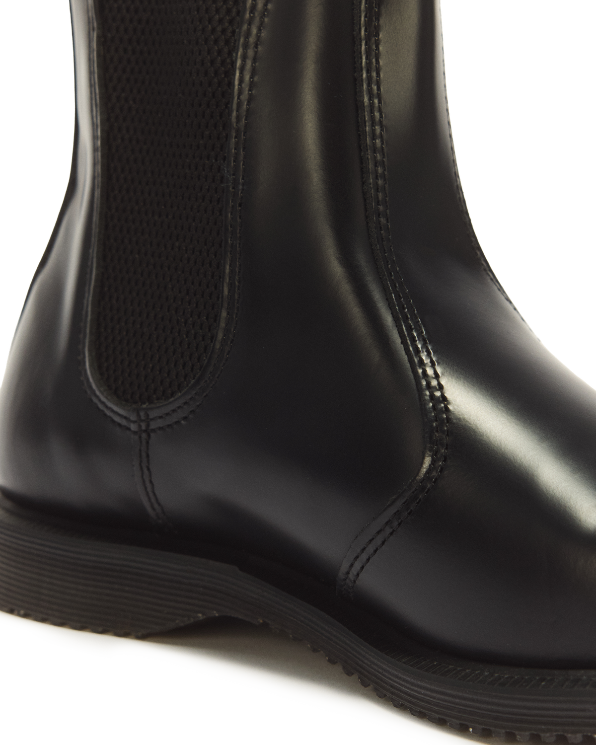 Flora Smooth Chelsea Boots in Black
