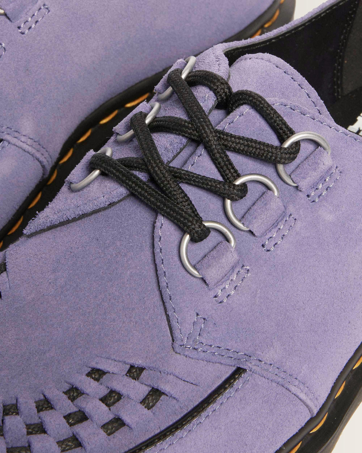 Ramsey woven suede creepers in Twilight Purple