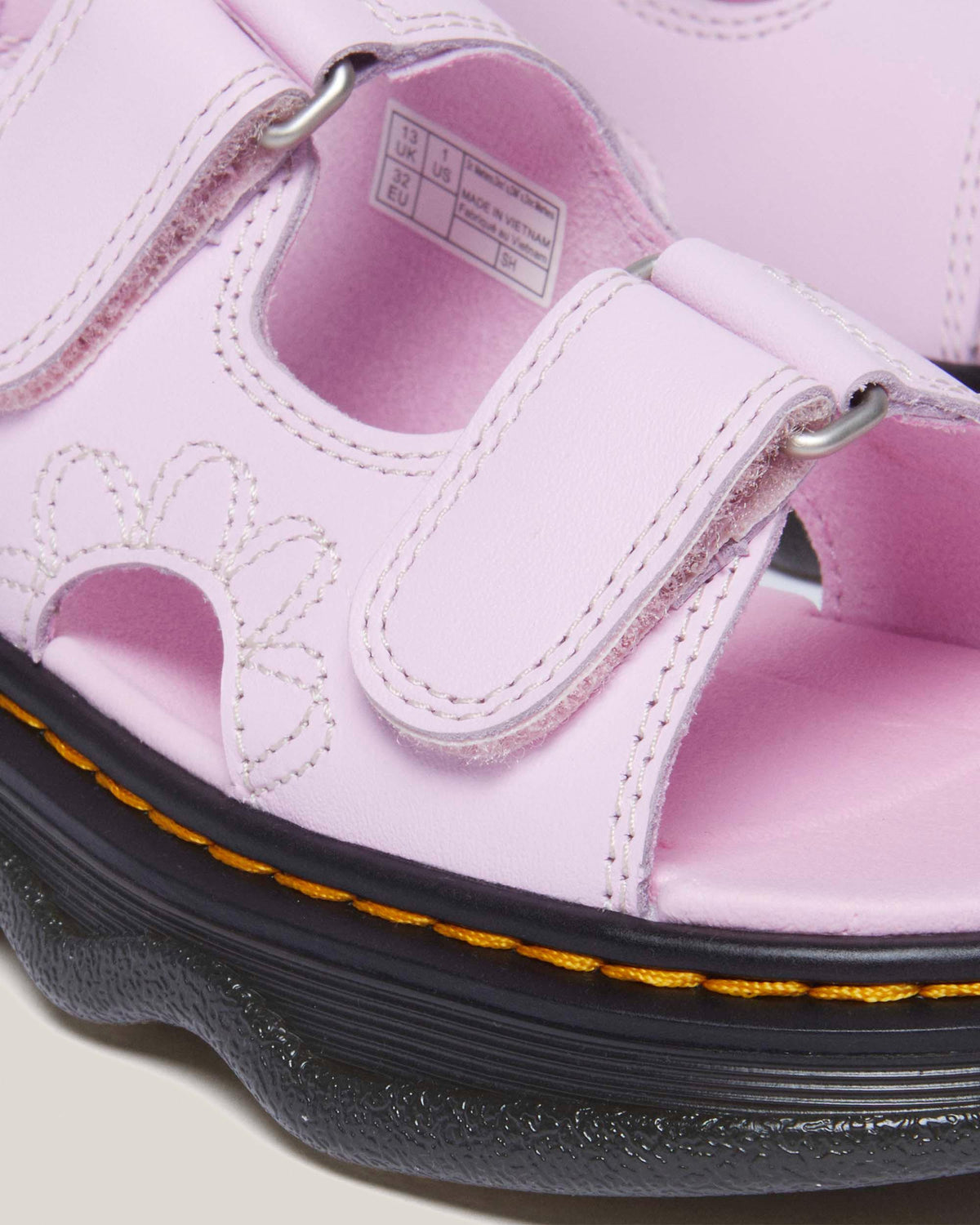 Junior Virden Softy T leather sandals in Pale Pink