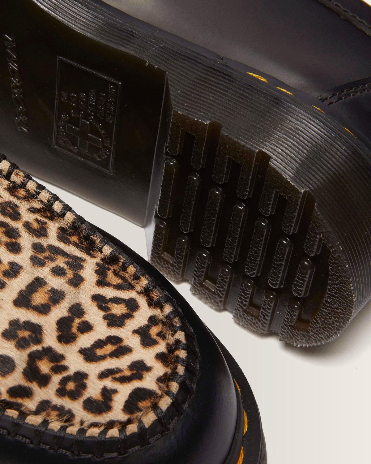 Penton Hair On & Smooth leather loafers in Black+Light Tan