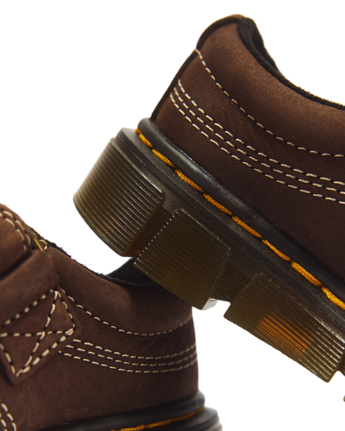 Toddler Raffe Strap Tumbled Nubuck Strap Shoes in Dark Brown