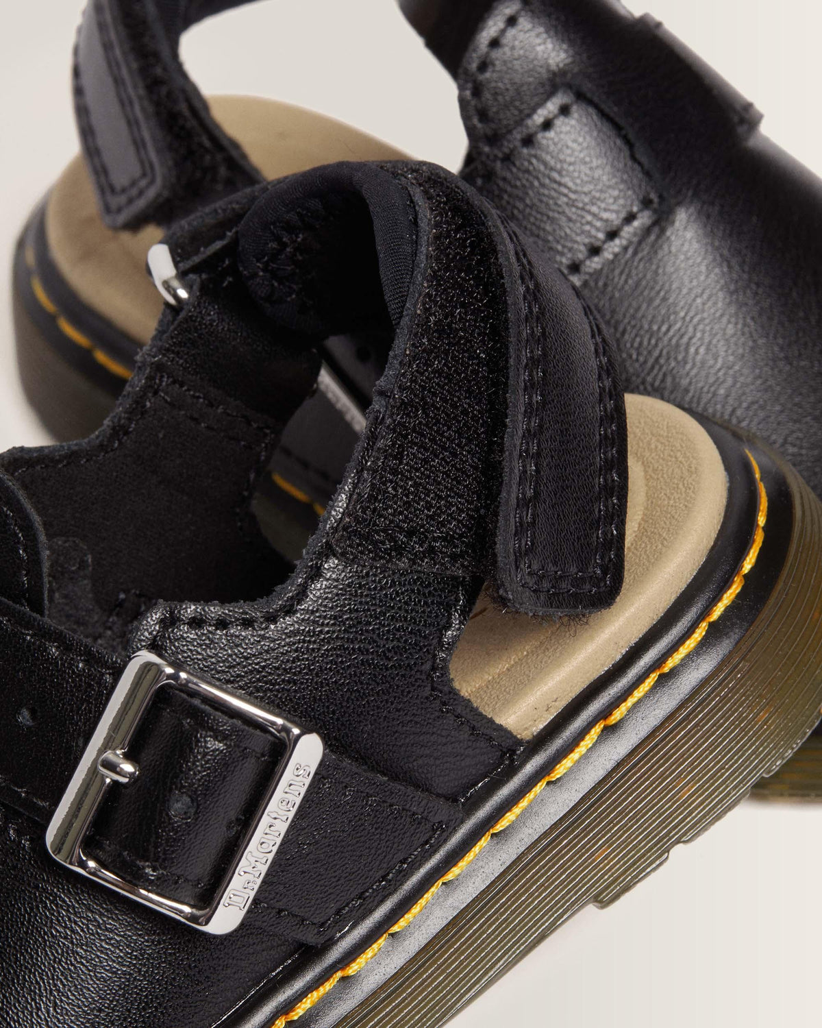 Toddler Jorgie Leather Slingback Mules in Black