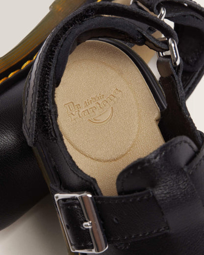 Toddler Jorgie Leather Slingback Mules in Black