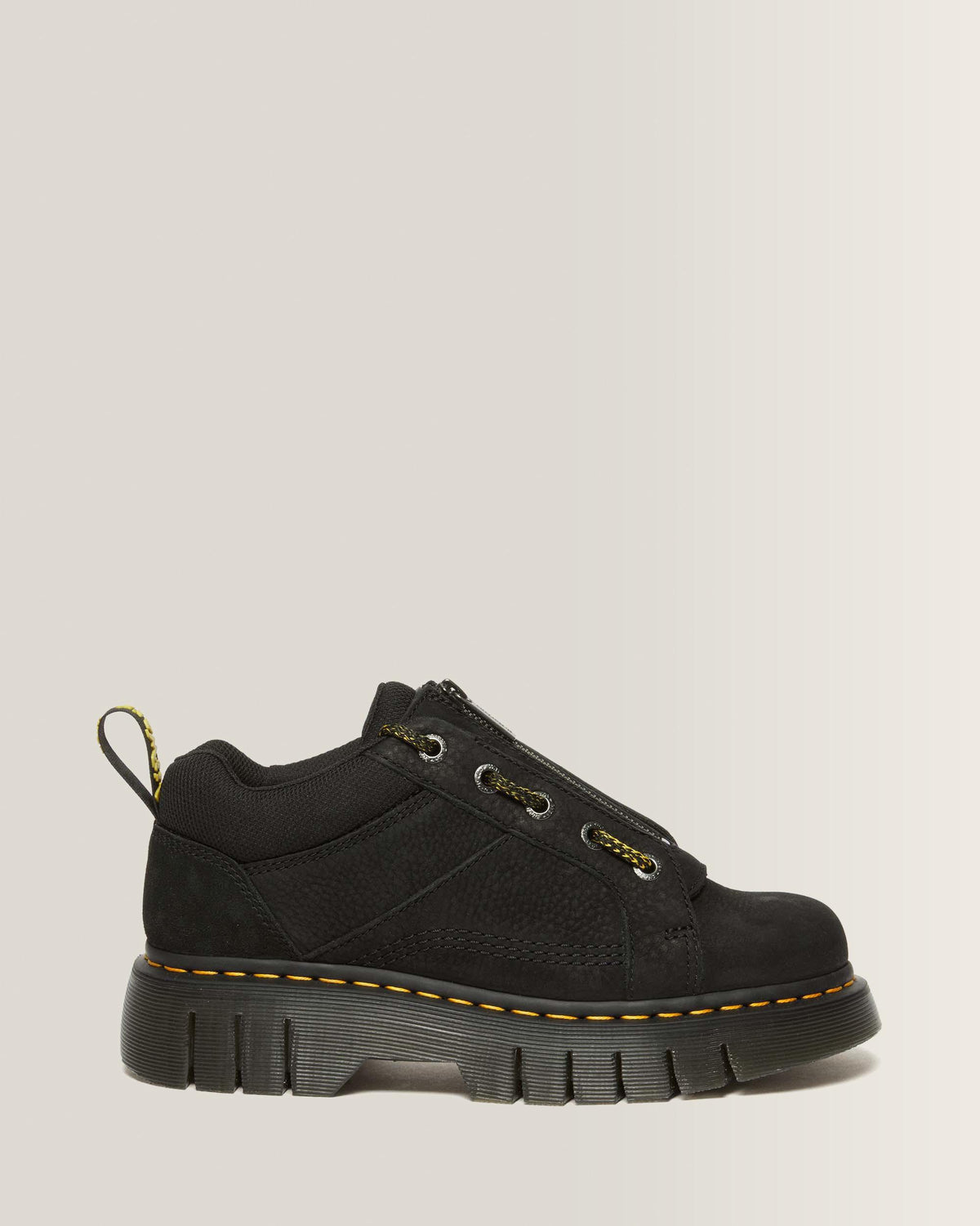 Woodard Tumbled Nubuck Leather Low Casual Boots in Black