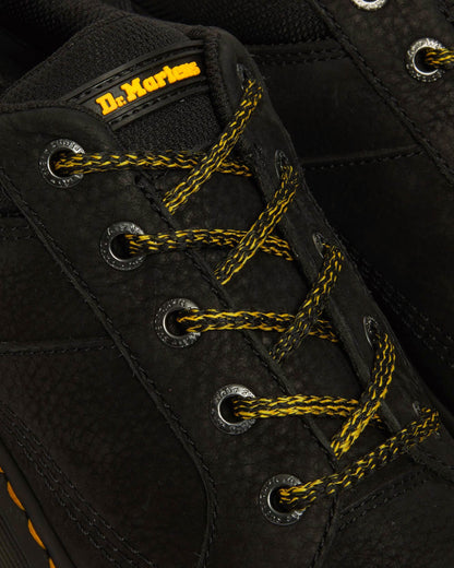 Woodard Tumbled Nubuck Leather Low Casual Boots in Black