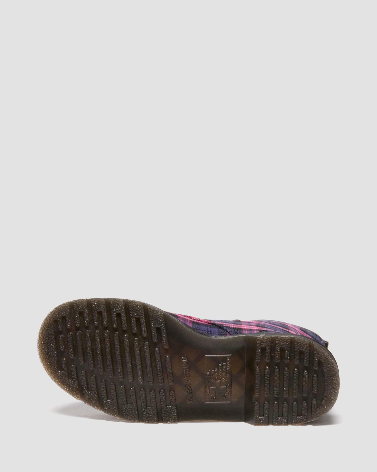 1460 Tartan Lace Up Boots in Pink Multi