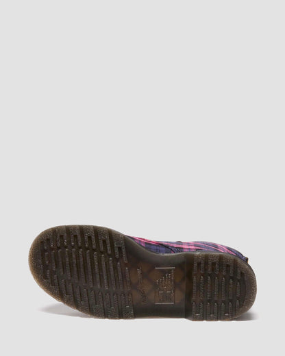 1460 Tartan Lace Up Boots in Pink Multi