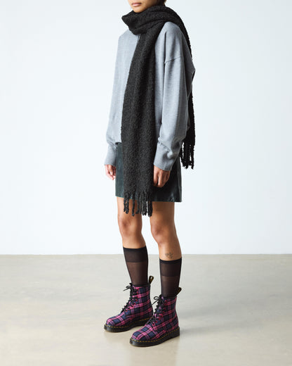 1460 Tartan Lace Up Boots in Pink Multi