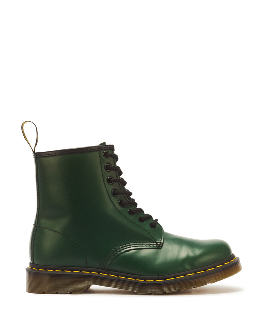 1460 Smooth Leather Lace Up Boots in Green