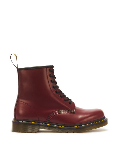 1460 Smooth Leather Lace Up Boots in Cherry Red