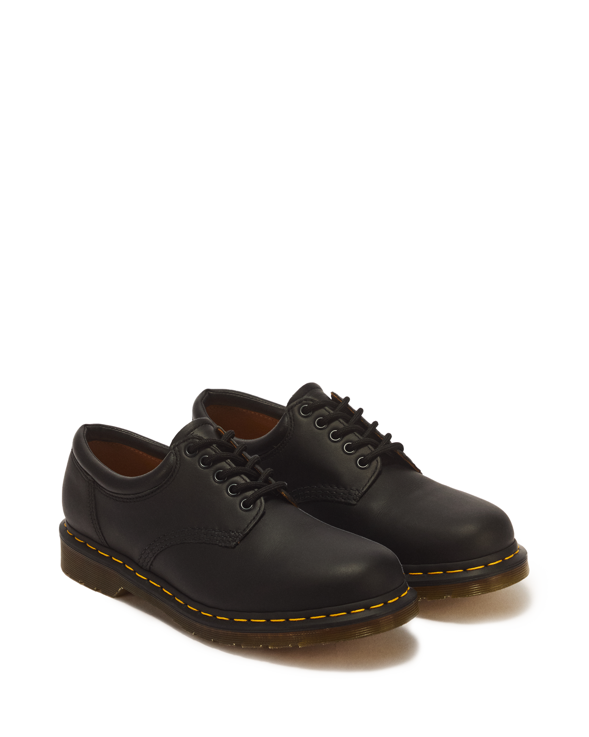 8053 Nappa Leather Casual Shoes in Black