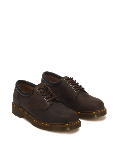 8053 Crazy Horse Leather Casual Shoes in Dark Brown