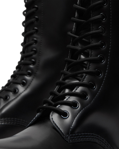 1914 Smooth Leather Tall Boots in Black