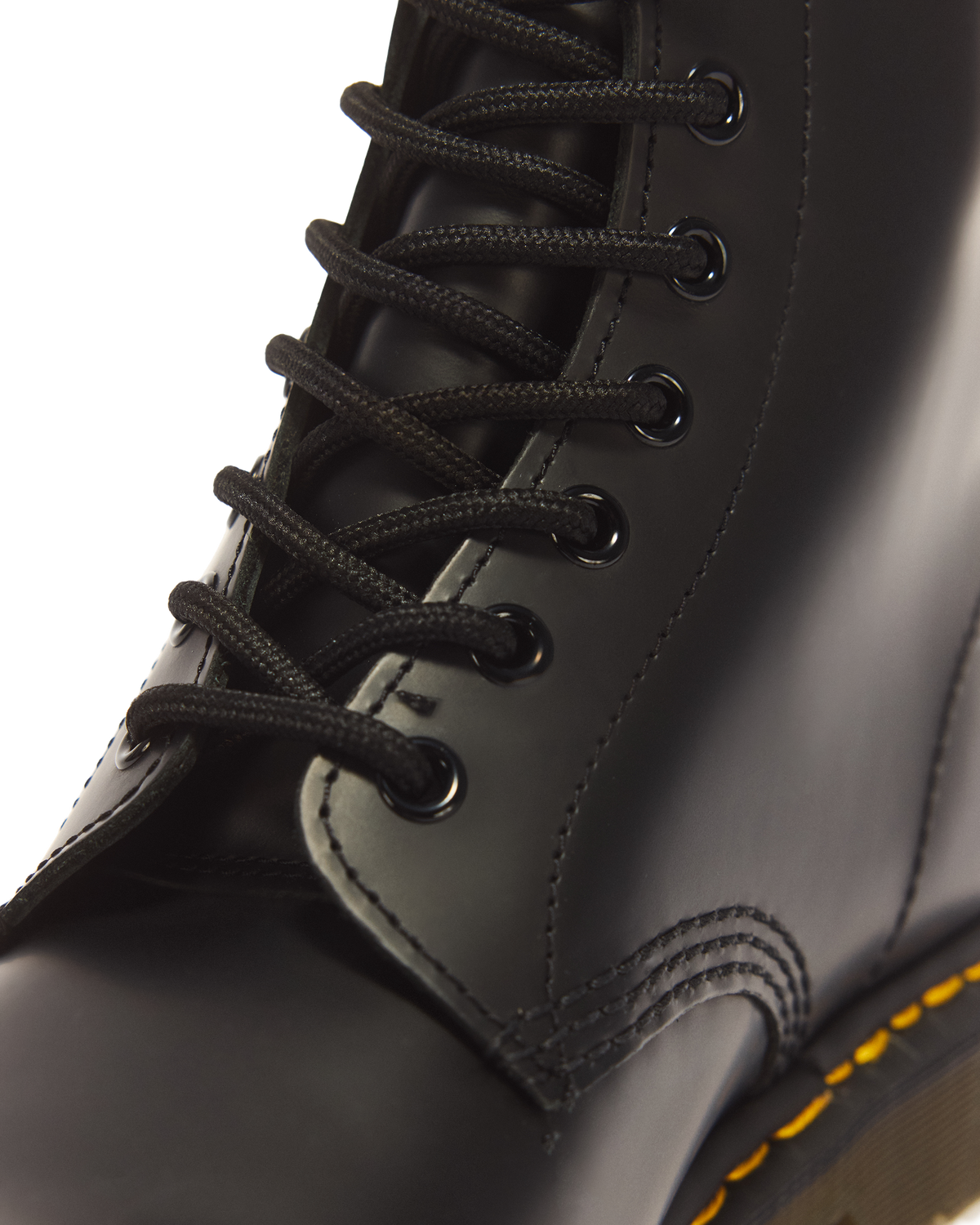 1490 Smooth Leather Mid Calf Boots in Black