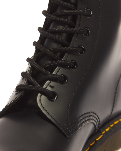 1490 Smooth Leather Mid Calf Boots in Black