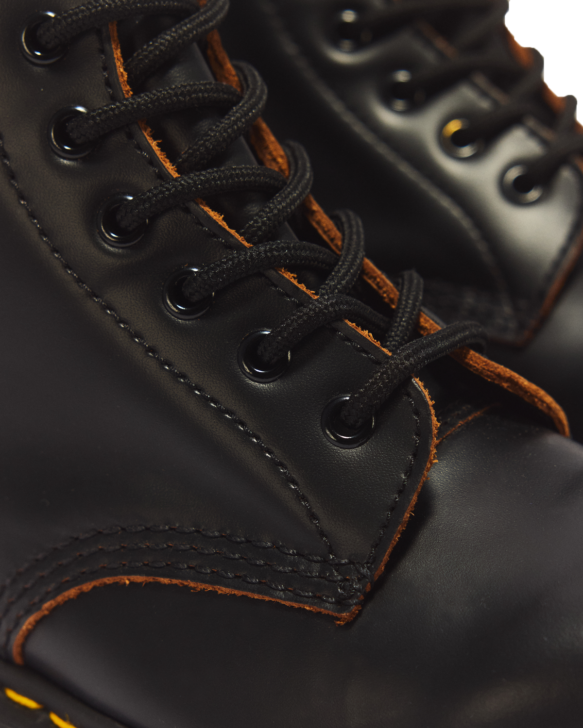 1460 Vintage Made in England Lace Up Boots in Black