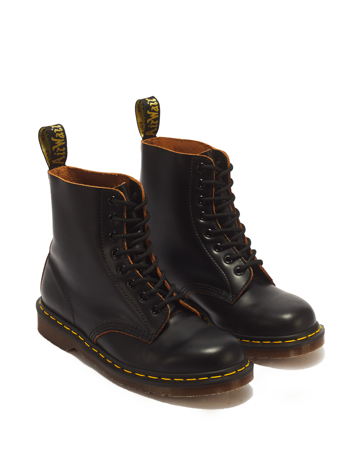1460 Vintage Made in England Lace Up Boots in Black