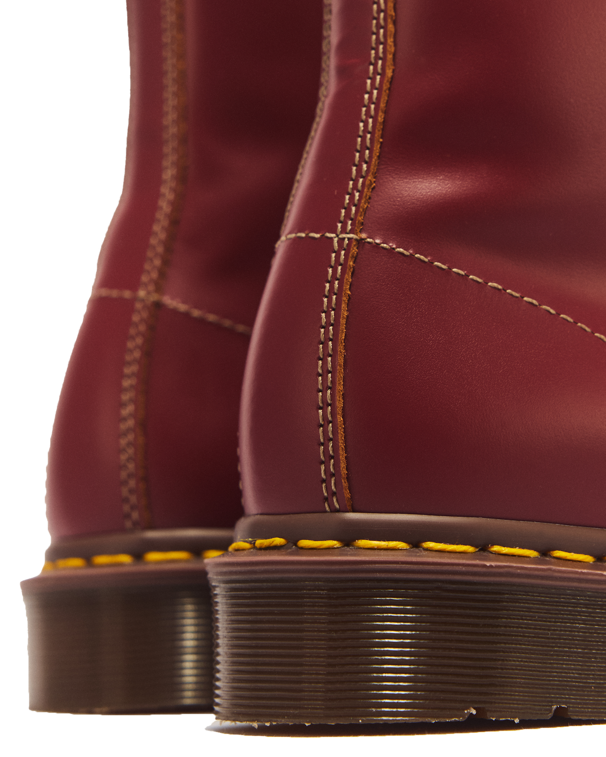 1460 Vintage Made in England Lace Up Boots in Red