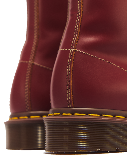 1460 Vintage Made in England Lace Up Boots in Red
