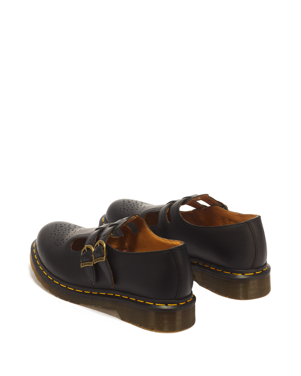 8065 Smooth Leather Mary Jane Shoes in Black