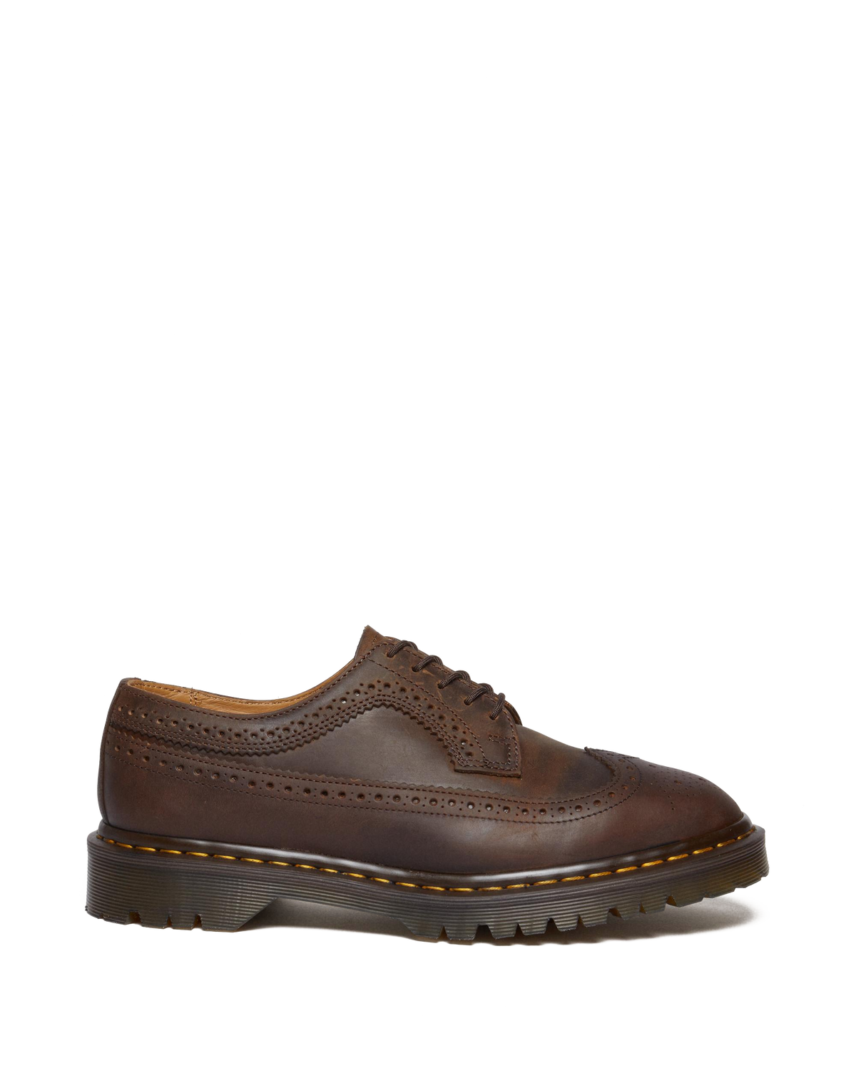 3989 Brogue Crazy Horse Leather Shoes in Brown