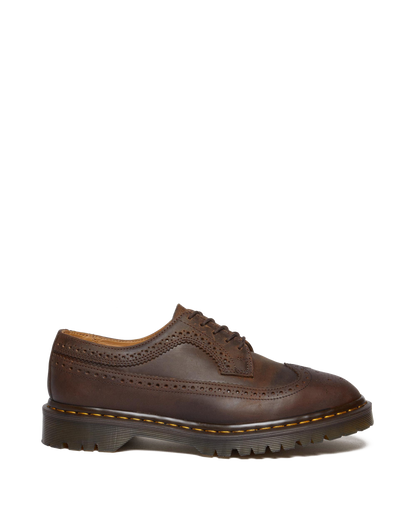 3989 Brogue Crazy Horse Leather Shoes in Brown
