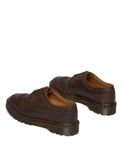 3989 Brogue Crazy Horse Leather Shoes in Brown