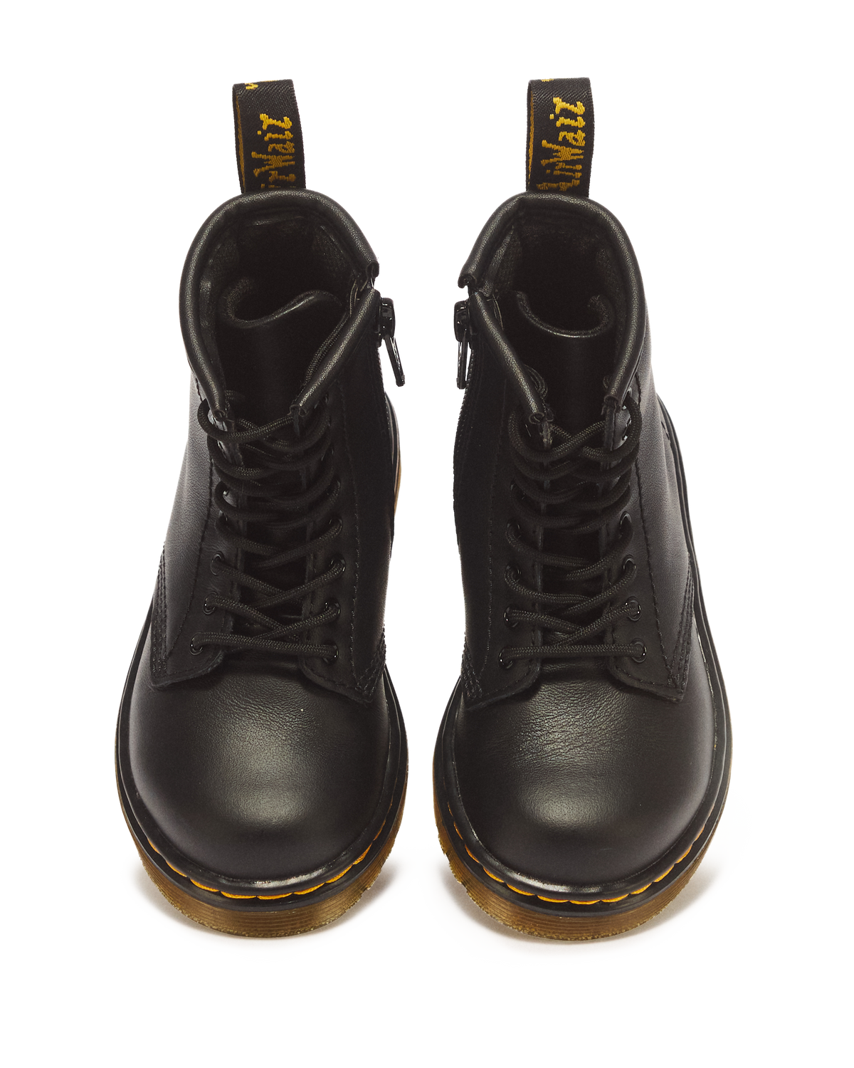 Toddler 1460 Softy T Leather Lace Up Boots in Black