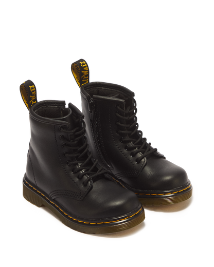 Toddler 1460 Softy T Leather Lace Up Boots in Black