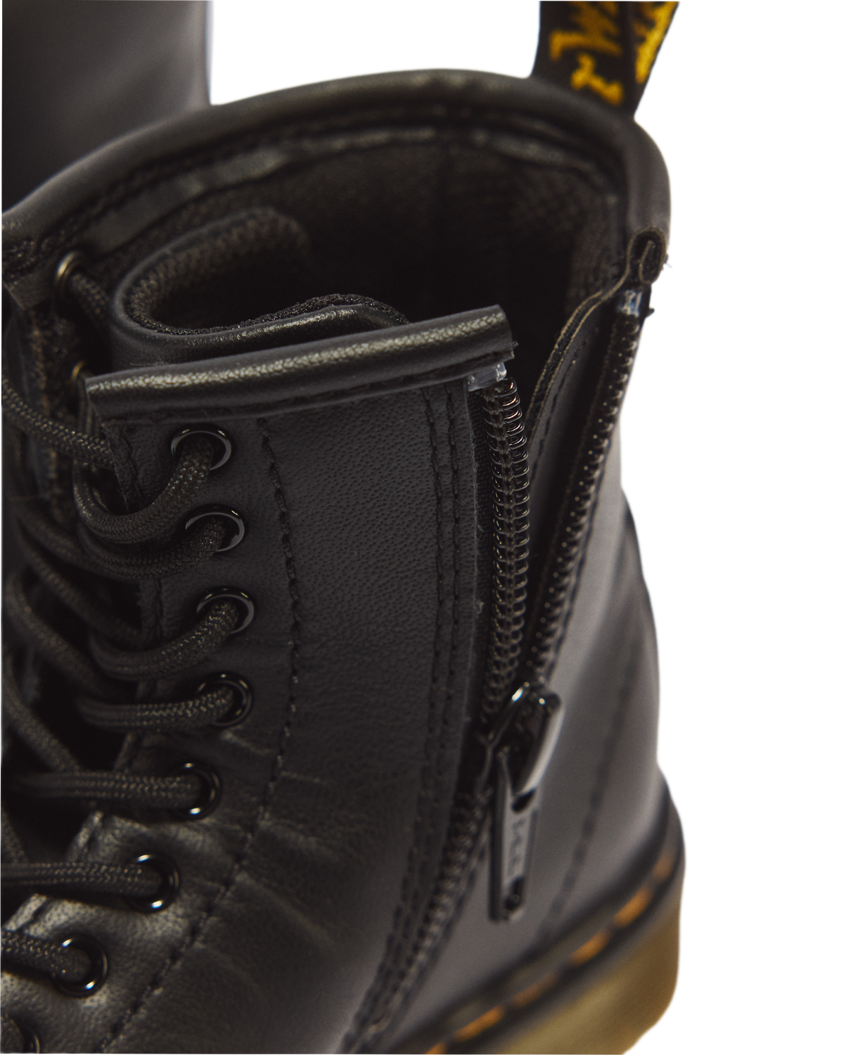 Toddler 1460 Softy T Leather Lace Up Boots in Black