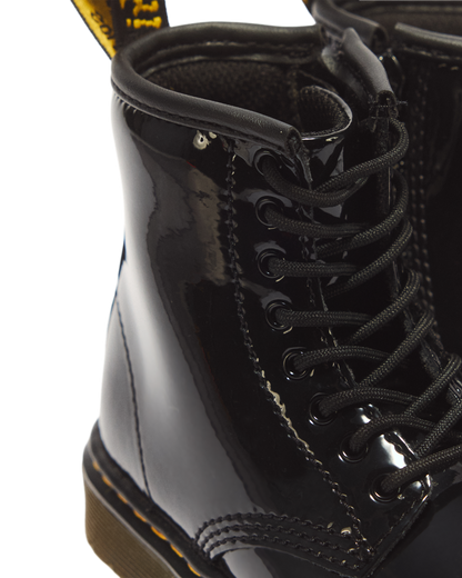 Toddler 1460 Patent Leather Lace Up Boots in Black