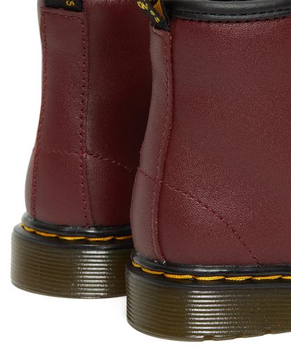 Toddler 1460 Softy T Leather Lace Up Boots in Cherry Red