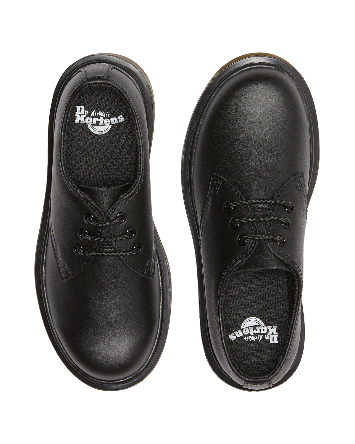 Junior 1461 Leather Oxford Shoes in Black