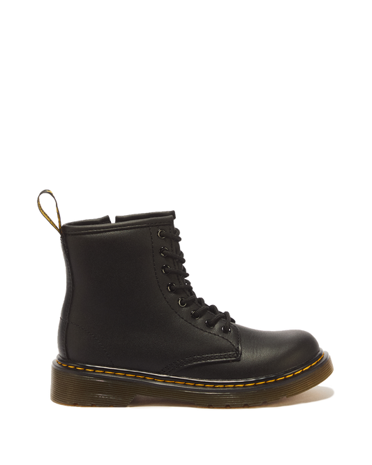 Junior 1460 Softy T Leather Lace Up Boots in Black
