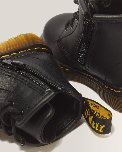 Infant 1460 Softy T Leather Lace Up Boots in Black