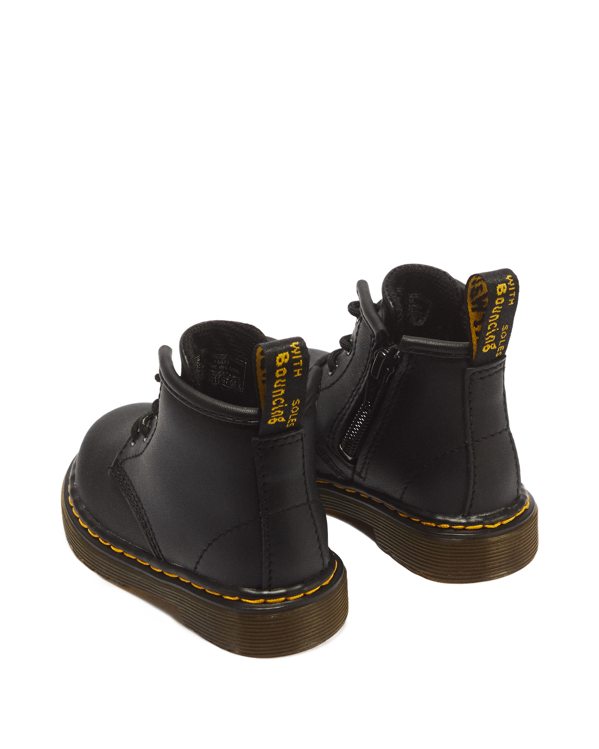 Infant 1460 Softy T Leather Lace Up Boots in Black
