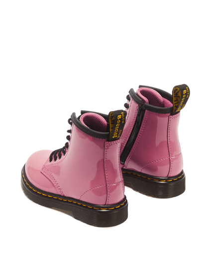 Toddler 1460 Patent Lamper Leather Boots in DMs Pink