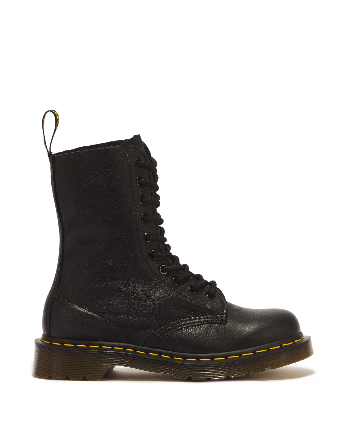 1490 Virginia Leather Mid Calf Boots in Black