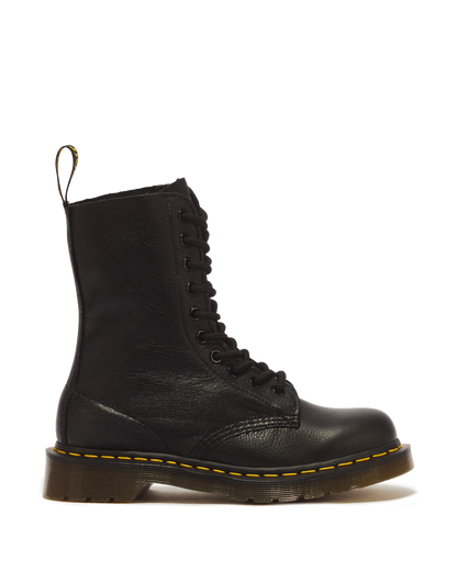 1490 Virginia Leather Mid Calf Boots in Black