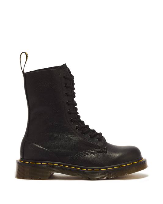1490 Virginia Leather Mid Calf Boots in Black