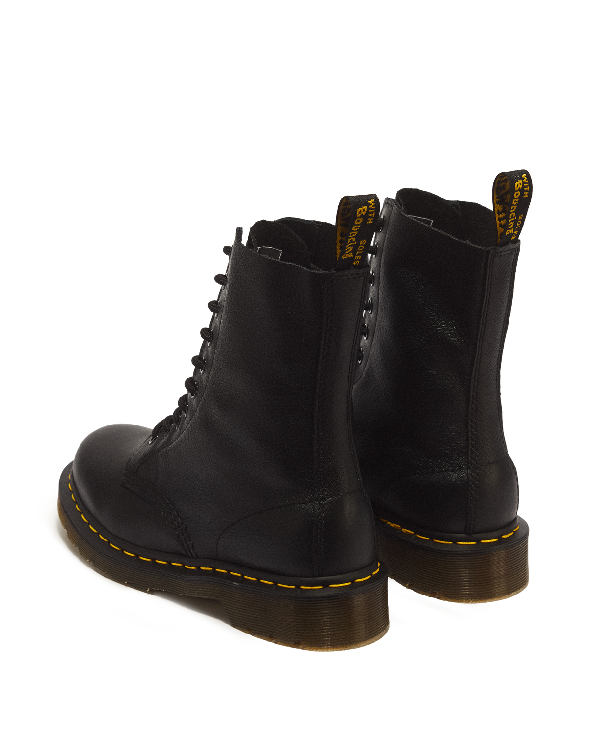 1490 Virginia Leather Mid Calf Boots in Black