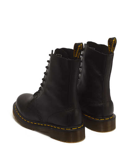 1490 Virginia Leather Mid Calf Boots in Black
