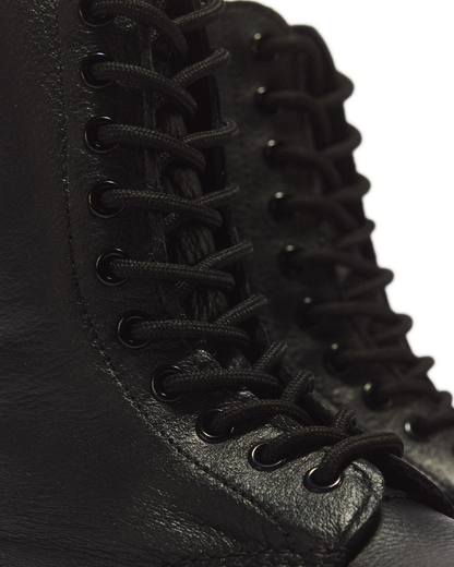 1490 Virginia Leather Mid Calf Boots in Black