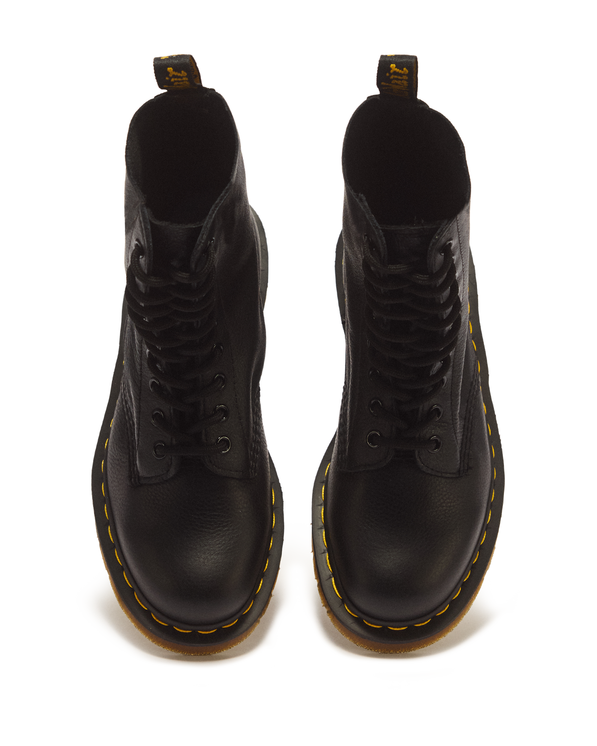 1490 Virginia Leather Mid Calf Boots in Black