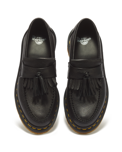Adrian Women's Virginia Leather Tassel Loafers in Black